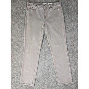 J. Jill Denim Authentic Fit Slim Ankle Gray Jeans Womens Pants Size 8 City Chic